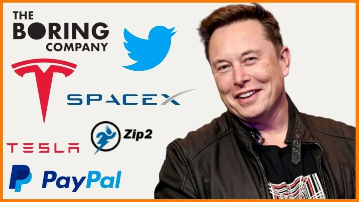 Elon Musk ja kaikkien hänen yritystensä logot